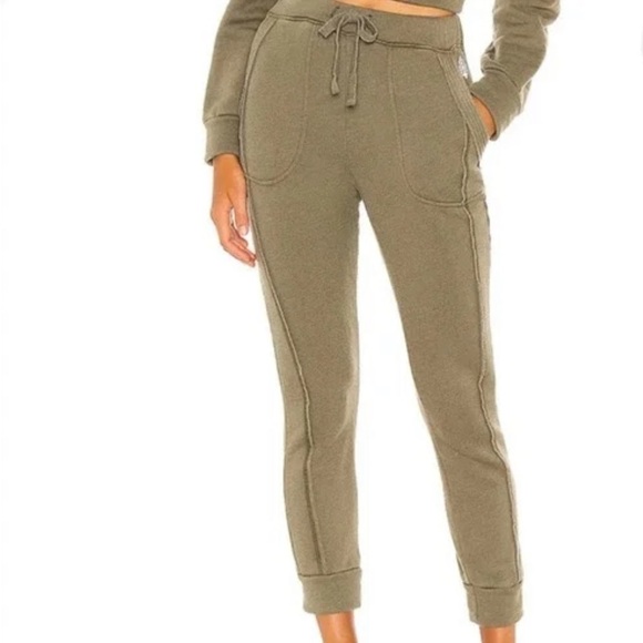 Free People Movement- Olive “Work it Out” Jogger Pants - Picture 1 of 2